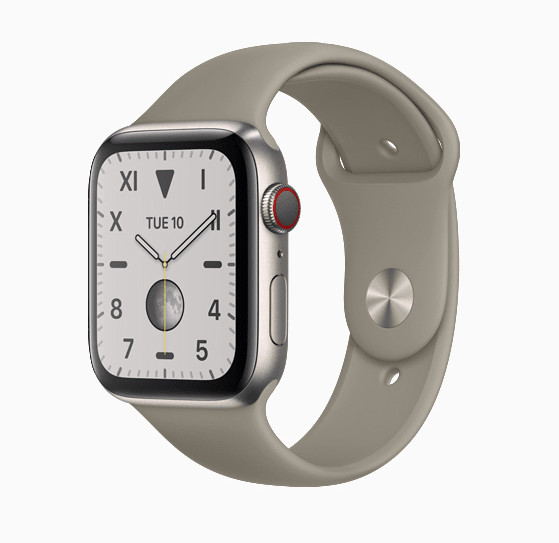 Apple-Watch-Series-5-en-titanio-natural-cepillado. | BandaGeek